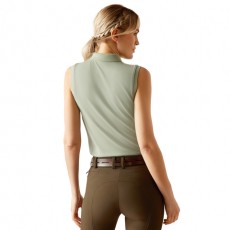 Ariat Womens Prix 2.0 Sleeveless Polo (Lily Pad)