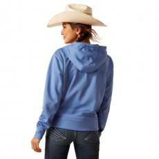 Ariat Womens Tek 1/2 Zip Hoodie (Dutch Blue)