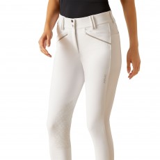 Ariat Womens Tri Factor Grace Knee Patch Breeches (White)