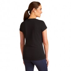 Ariat Womens Vertical Logo Short Sleeve T-Shirt (Black) Ariat Womens Vertical Logo Short Sleeve T-Shirt (Black)