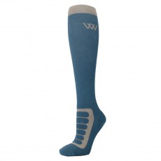 Woof Wear Long Bamboo Tech Riding Sock (Petrol/Sage)