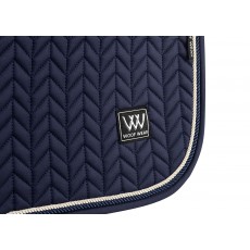Woof Wear Herringbone Dressage Saddle Cloth (Navy)