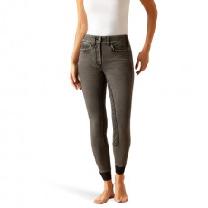 *OUTLET* Ariat Women's Halo B Denim Full Seat Breeches (Grey Rinse)