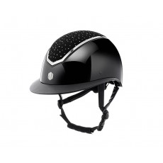 EQx Kylo Riding Helmet Wide Peak Peak (Black Gloss Crystal/Chrome)
