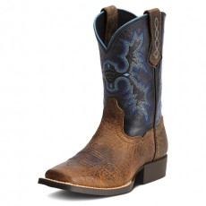 Ariat Youth Tombstone Square Toe Western (Earth/Black)