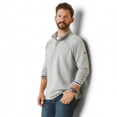 *OUTLET* Ariat Mens Portola 1/2 Zip Sweatshirt (Heather Grey)