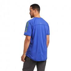 Ariat Men's Rebar Heatfighter Short Sleeve T-Shirt (Royal Blue)