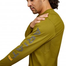 Ariat Men's Rebar Workman Logo Long Sleeve T-Shirt (Avocado)