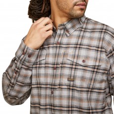 Ariat Men's Rebar Flannel DuraStretch Work Shirt (Alloy Plaid)