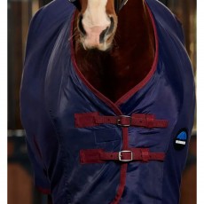 Weatherbeeta Anti Static Fleece Cooler Standard Neck (Navy Burgundy)