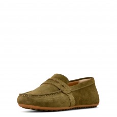 Ariat Women's Selene Driving Moc (Dark Olive Suede)