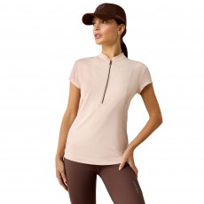 Ariat Womens Breathe 1/2 Zip Cap Sleeve Top (Sepia Rose) Ariat Womens Breathe 1/2 Zip Cap Sleeve Top (Sepia Rose)