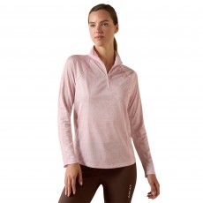 Ariat Womens Sunstopper 3.0 Long Sleeve Baselayer (Sepia Rose Horse Park)
