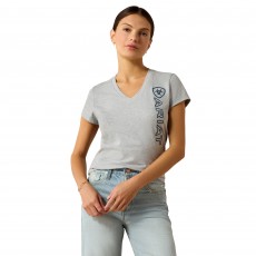 Ariat Womens Vertical Logo Short Sleeve T Shirt (Heather Grey) Ariat Womens Vertical Logo Short Sleeve T Shirt (Heather Grey)