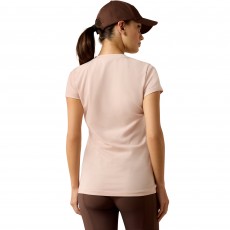 Ariat Womens Vertical Logo Short Sleeve T Shirt (Sepia Rose) Ariat Womens Vertical Logo Short Sleeve T Shirt (Sepia Rose)