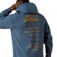 *OUTLET* Ariat Men's Sendero Back in the Saddle Hoodie (Dark Denim)