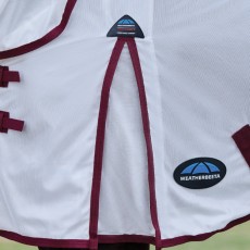 Weatherbeeta ComFiTec Essential Fly Sheet Combo (White/Burgundy) Weatherbeeta ComFiTec Essential Fly Sheet Combo (White/Burgundy)