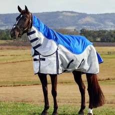 Weatherbeeta ComFiTec Duo Shield Detach-A-Neck (Blue/Silver/Navy)