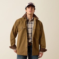 Ariat Mens Retro Canvas Shirt Jacket (Kangaroo) Ariat Mens Retro Canvas Shirt Jacket (Kangaroo)