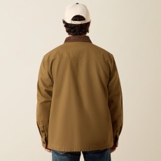 Ariat Mens Retro Canvas Shirt Jacket (Kangaroo) Ariat Mens Retro Canvas Shirt Jacket (Kangaroo)