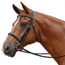 Albion KB Competition Snaffle Bridle with Cavesson (20mm Thickness)