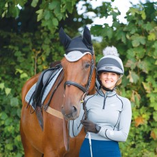 Woof Wear Ladies Performance Riding Shirt (Brushed Steel)