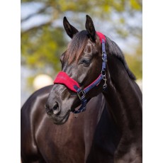 LeMieux Vogue Fleece Headcollar & Leadrope (Burgundy/Navy)