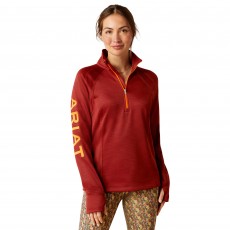 Ariat Women's Tek Team 1/4 Zip (Fired Brick)