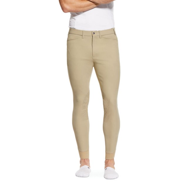 Ariat Men's Tri Factor Grip Knee Patch Breech (Tan)