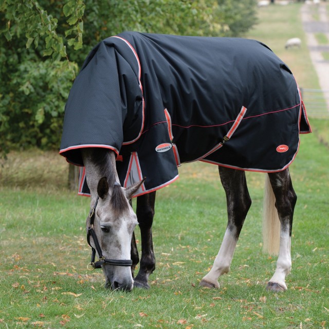 Weatherbeeta Comfitec Premier With Therapy-Tec Turnout Rug Detach-A-Neck 220g Mediumweight (Black)