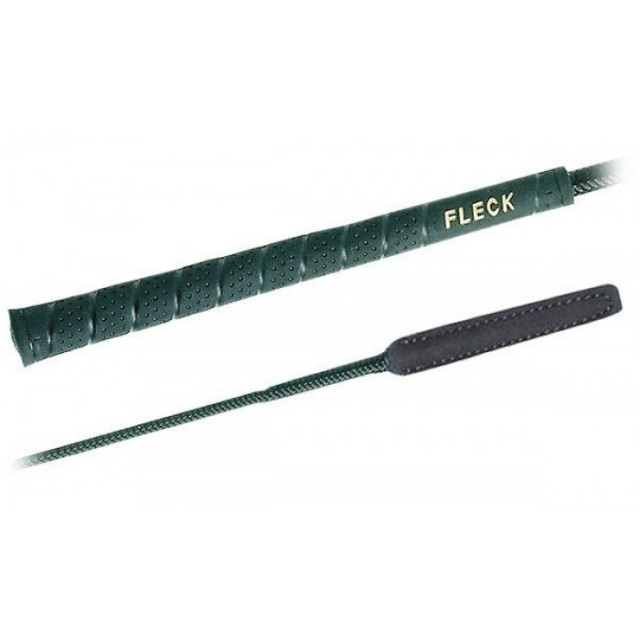 Fleck Dressage Whip, Open Leather Flap
