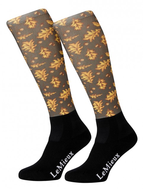 LeMieux Adult Footsies Socks (Oak Leaves)