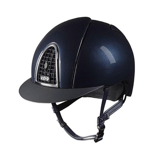 KEP Cromo S Shine Riding Hat (Navy)