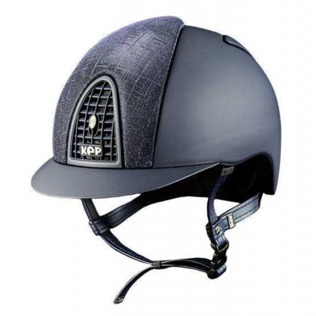KEP Cromo Textile Galassia Front Riding Hat (Navy) Cool Equestrian