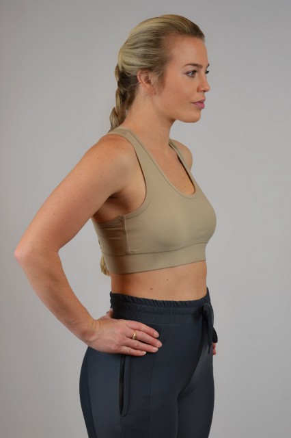 DVR Chiara ECONYL® High Impact Sports Bra (Sand) - Cool Equestrian