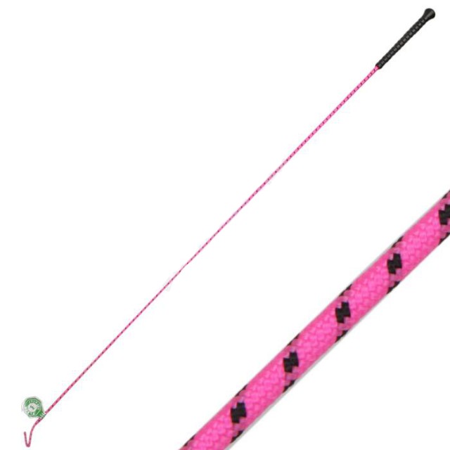 Fleck Basic Dressage Whip (Pink/Black)