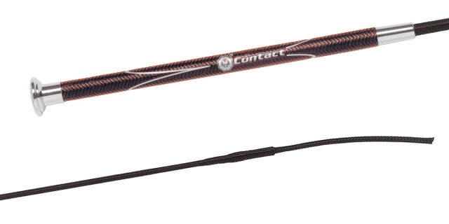 Fleck Contact Dressage Whip (Brown)