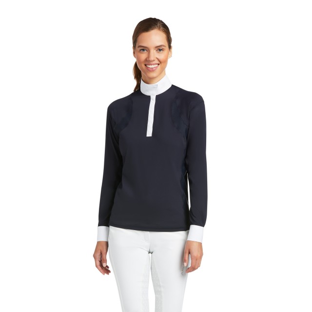 Ariat Women's Auburn Long Sleeve Show Shirt (Show Navy)