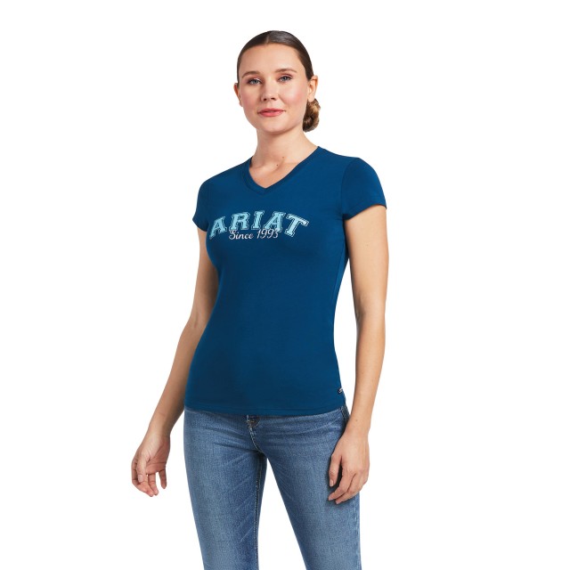 Blue Opal Ariat Ariat Since 1993 Ladies Tee Short Sleeve T-Shirt 