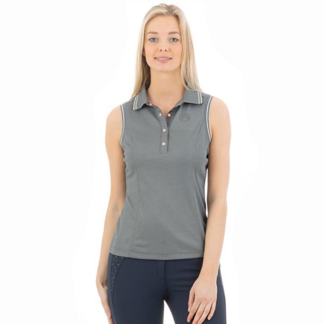 ANKY Ladies Sleeveless Polo Shirt (Stormy Weather)