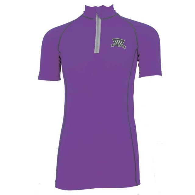 Woof Wear Young Rider Short Sleeve Shirt (Ultra Violet)