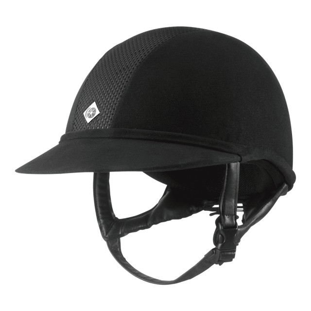Charles Owen SP8 Plus Micro Suede Riding Hat (Black)