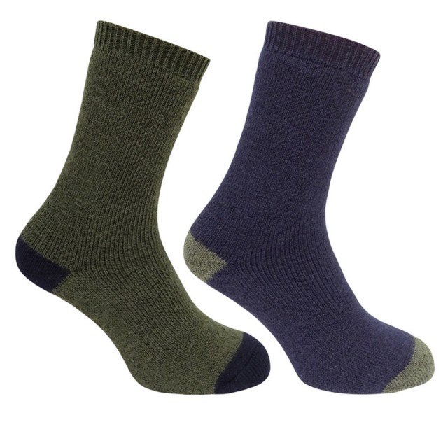 Hoggs of Fife 1904 Country Short Sock (Dark Navy/Dark Green)