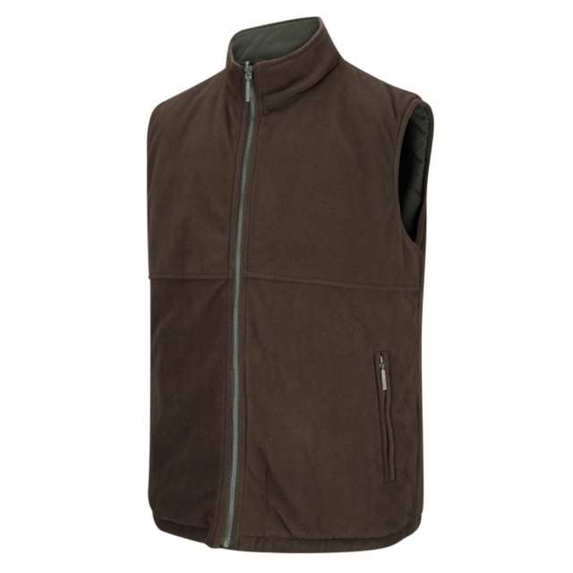 Hoggs of Fife Unisex Breezer Bodywarmer (Loden/Coffee)