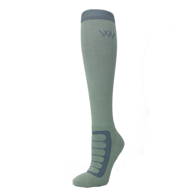 Woof Wear Long Bamboo Tech Riding Sock (Steel/Stone)