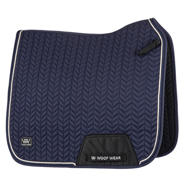 Woof Wear Herringbone Dressage Saddle Cloth (Navy)