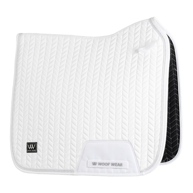 Woof Wear Herringbone Dressage Saddle Pad (White)