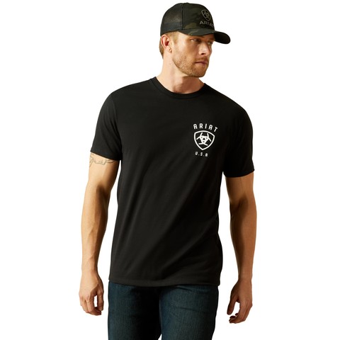 Ariat Men's Faded Bull T-Shirt (Black)