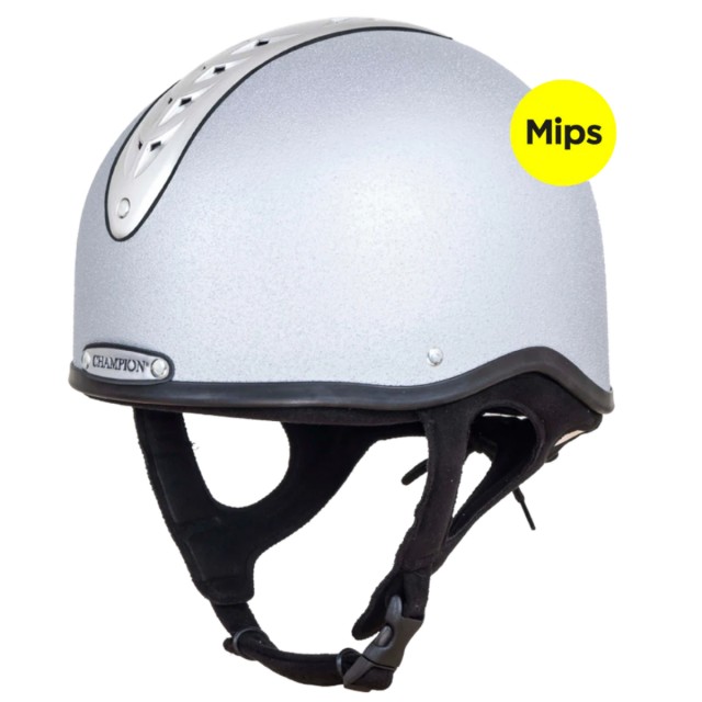 Champion Revolve Junior X-Air Jockey Helmet With Mips (Silver)