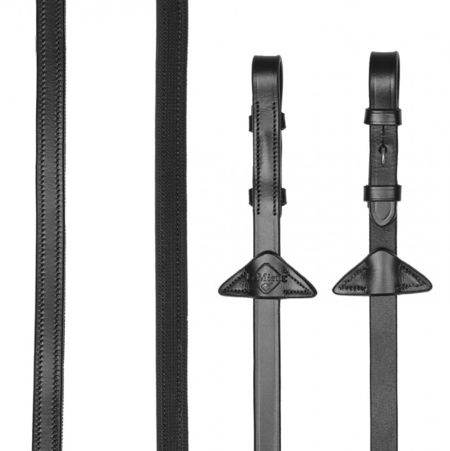 LeMieux Half Rubber Reins (Black)